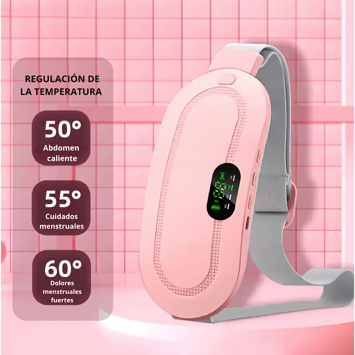 Cinturón Térmico y Masajeador Anti-Cólicos Hiveraly® | Alivio Menstrual Instantáneo