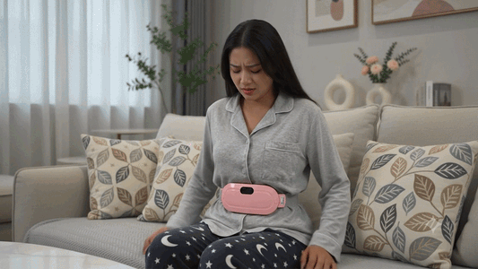 Cinturón Térmico y Masajeador Anti-Cólicos Hiveraly® | Alivio Menstrual Instantáneo