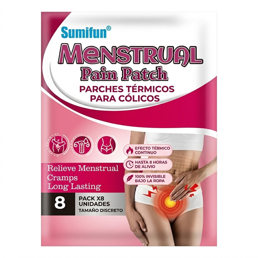 Parches Térmicos para Cólicos y Alivio Menstrual (Pack x8)